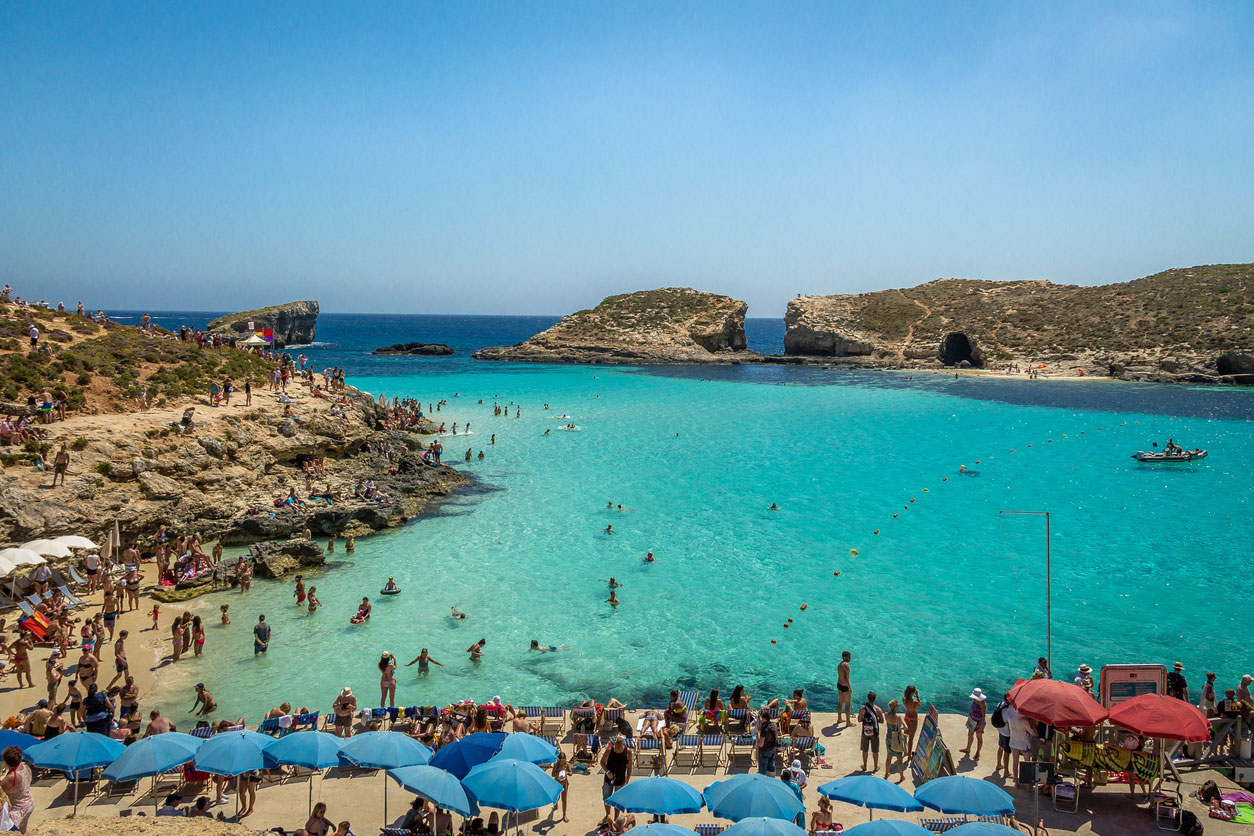 Blue Lagoon, in perfect Malta weather