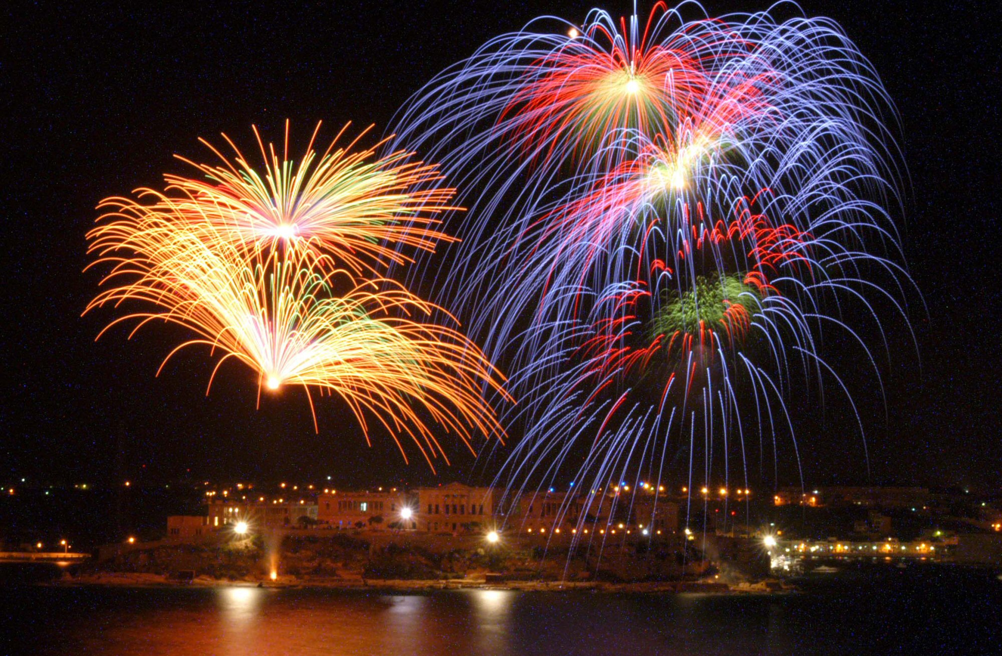Aeriel Malta fireworks